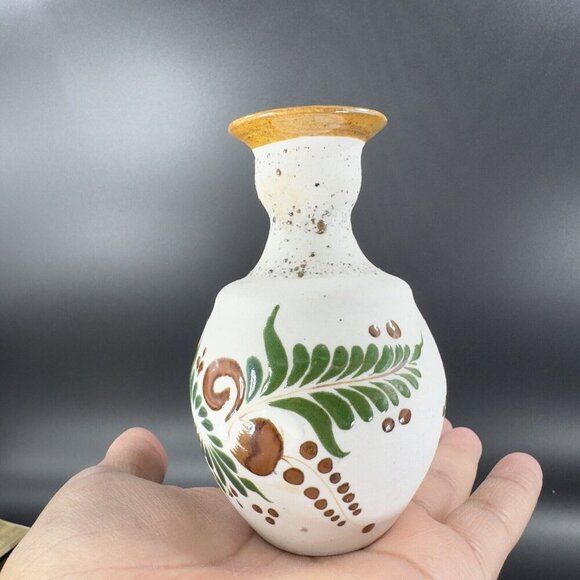 Mexico Folk Art Pottery Vase Tonala Talavera Ceramic Hand Painted Stoneware VTG - Picture 14 of 16